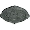 Ekena Millwork Hamilton Ceiling Medallion (Fits Canopies up to 3 3/4"), 17 3/8"OD x 1 3/4"P, Athenian Green Crackle CM17HAAGC - alternate 3